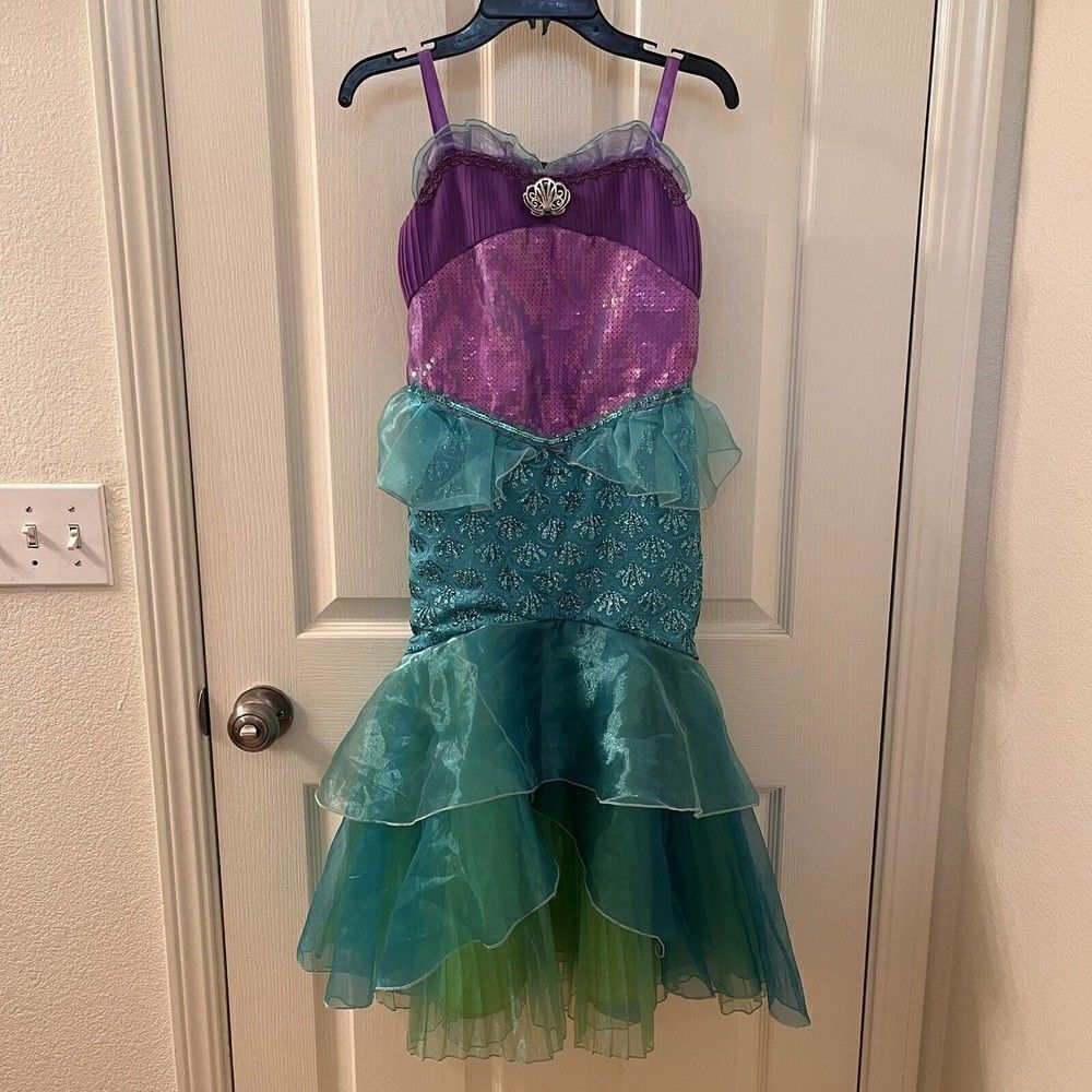 Disney Castle Collection Ariel The Little Mermaid Dress Costume Girls Size 7-8